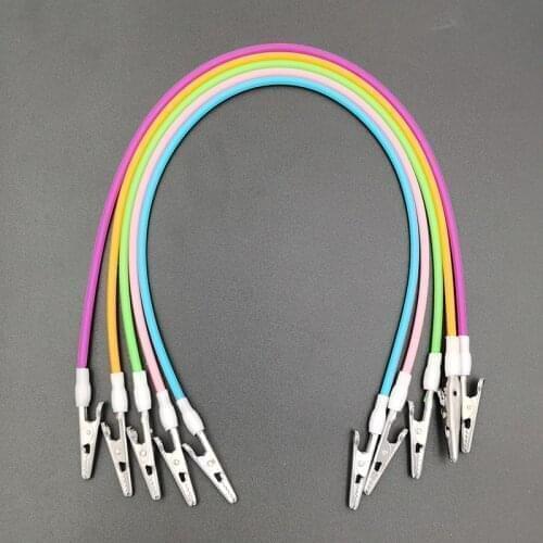 5pcs Stainless Steel Dental Bib Clips Chain Autoclavable Silicone Patient Clip Colorful Bib Clip Napkin Holder Dental Disposable