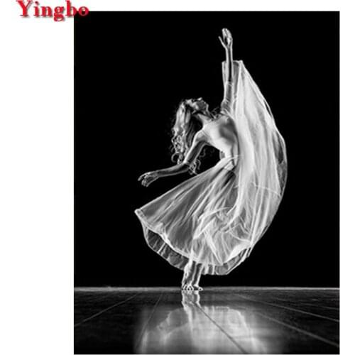 5d Diy Diamond Painting Cross Stitch full square round Diamond Embroidery Ballet dance girl Crystal home decor Diamond Mosaic