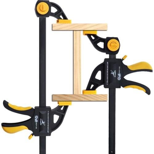 6 inch Multifunctional Woodworking F Clamp Quick Ratchet Release Clip Adjustable Clip Grip Wood DIY Hand Tool Quick Unlock/lock