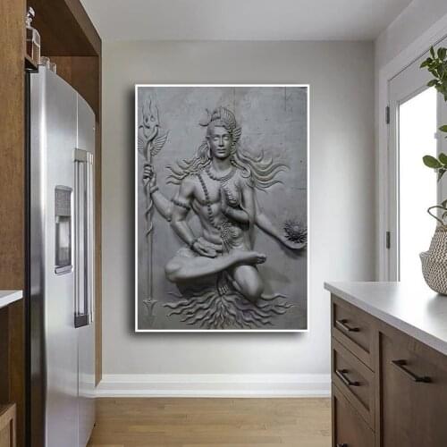 Abstract Buddhism Posters Prints Wall Art Canvas Painting Buddhist Mood Wall Pictures for Living Room Home Buddha Cuadros Decor
