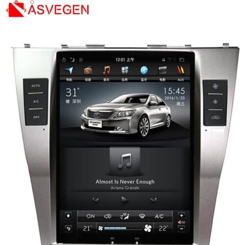 Asvegen 10.4 inch Tesla Vertical Screen Android 6.0 Quad Core Car Multimedia DVD Player Stereo Radio For Toyota Camry 2007-2011