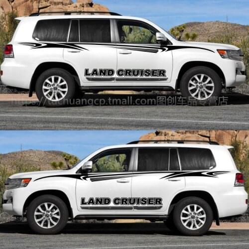 Car stickers for Toyota Land Cruiser 2008-2018 body appearance decoration modified color bar stickers