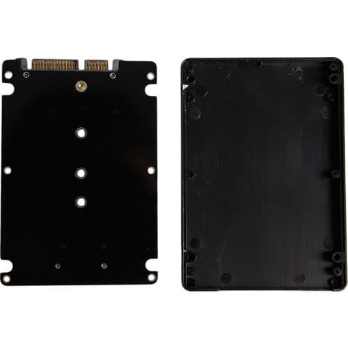 B+M Key Socket 2 M.2 (SATA) SSD to 2.5 SATA Adapter Card with Case New E56B