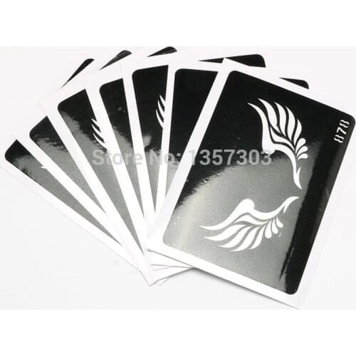 Free Shipping 140pcs Fake Tattoo Temporary Tattoo Stencil For Airbrush / Glitter Tattoo / Body Painting