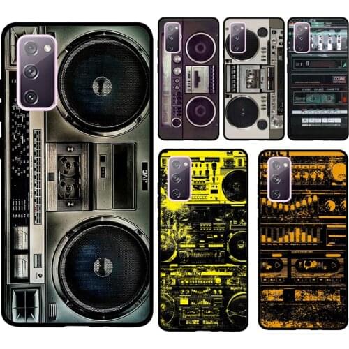 80s Retro Boombox Cassette Player Soft Case For Samsung Galaxy S21 Ultra S20 FE Note 9 10 20 S8 S9 S10 Plus Cover Shell