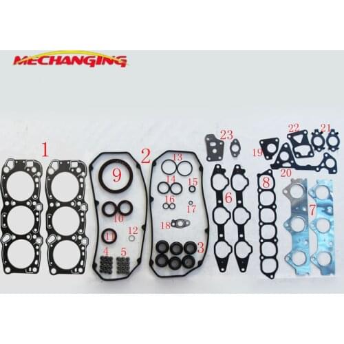 6G72 V43W For MITSUBISHI MONTERO SPORT OR PAJERO OR SHOGUN Engine Parts Engine Rebuilding Kits Full Set engine gasket MD973444