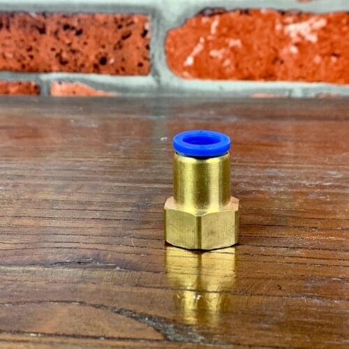 Air Pipe Fitting 10-12mm Hose Tube NPT 1/4"- 1/2" Female Thread Brass Pneumatic Connector Quick Joint Fitting