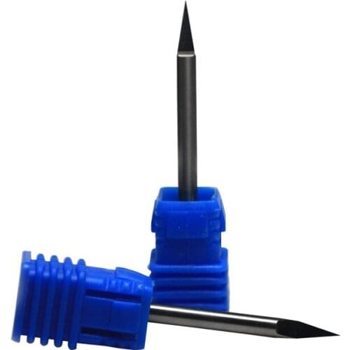 HUHAO 1pc 4mm SHK A Series faces Engraving Bits Carbide Woodworking 3 milling machine 3 Edges CNC Router Bit