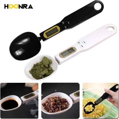 HOONRA 500g/0.1g Kitchen Scales Measuring Cup Baking Accessories LCD Display Electronic Digital Spoon Power Free Shipping