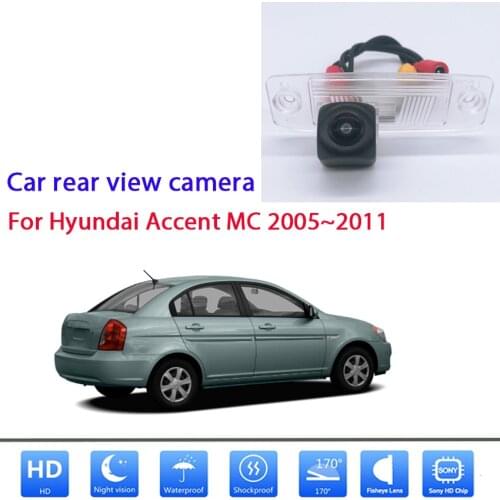 Rear camera For Hyundai Accent MC 2005 2006 2007 2008 2009 2010 2011 License Plate camera Reverse Camera CCD HD Night Vision