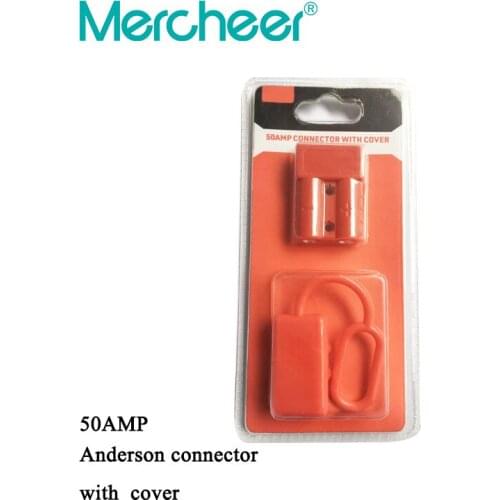 50A 50AMP Red MCanderson Connector with Cover Retial Packing for Cars Boats Solar Plants