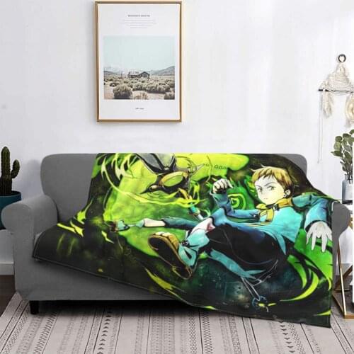King From The Seven Deadly Sins Blankets Flannel Print Anime Breathable Lightweight Throw Blankets for Home Office Rug Piece