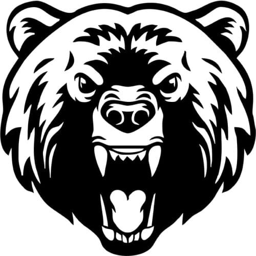 MIGNATIS - Angry Bear Coming Out Bear Forex In Stock Market Sticker Paste Mural Art Decal For Car Window Loptop Decoration vinyl St