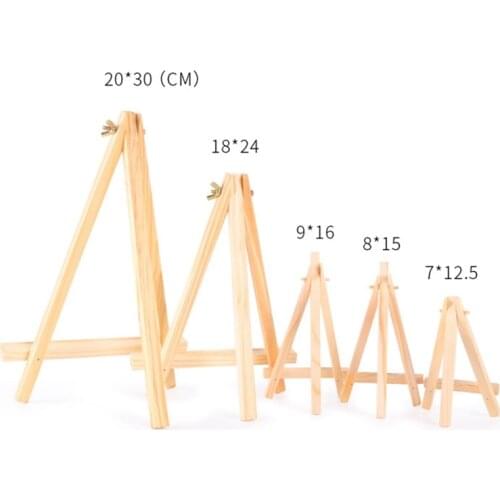 Mini Pine Easel Desktop Painting Artist Wooden Folding Standing Easel Painting Whiteboard Chalk Board Easel
