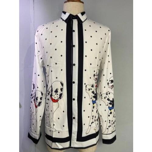 NK40050 Fashion Mens Shirts 2021 Runway Luxury famous Brand European Design party style Mens Clothing