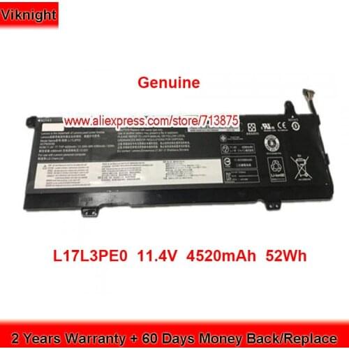 Genuine L17L3PE0 Battery L17C3PE0 for Lenovo Yoga 730 15Ikb 730-15IKB Series 11.4V 52Wh