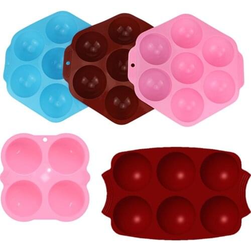Semi Sphere Silicone Mold Reusable Baking Mould For Cake Jelly Soap Scented Candles