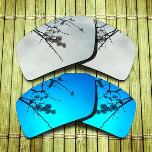 Polarized Replacement Lense For-Oakley Eyepatch 2 Sunglasses Frame - Chrome & Blue Combine Options