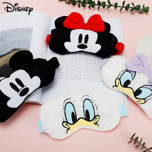 Disney Mickey Mouse Minnie Sleep Mask for Sleeping Silk Eye Mask Sleep Blindfold Eyeshade Eyes Cover Bandage Smooth Rest Aid