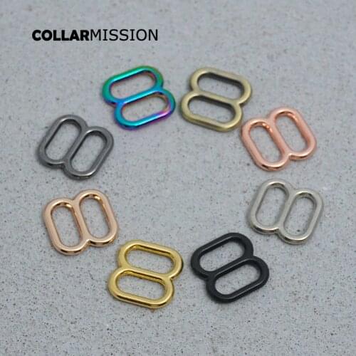 Retailing adjustable buckle DIY accessory for 10mm sewing bag belt dog cat collar high quality plated metal buckle 8 colours