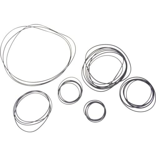 1Pack 30mm To 120mm Dia Black Rubber Small Fine Pulley Pully Belt Engine Drive Belts For DIY Toy Module Car