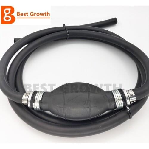 Hand Pump Line Rubber Aluminum 6mm/8mm /10mm/12mm Diesel Liquid Oil Gas Water Tansfer Rubber Tube For Car Boat Marine Outboard