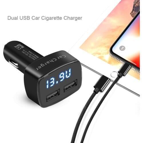 New DC 12-24V 3.1A Car USB Charger Quick Charge Mobile Phone Charger Dual USB Fast Car Charger for Samsung Xiaomi Tablet Charger