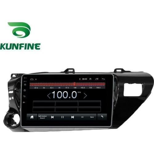 Octa Core Android 10.0 Car DVD GPS Navigation Player Deckless Car Stereo For Toyota Hilux 2015-2020 RHD/LHD Radio Headunit