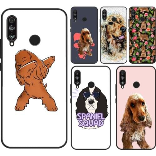 English Cocker Spaniel Dog Case For Huawei P20 P40 Lite Mate 20 10 Lite P30 Pro P Smart 2021 2019 Back Cover Coque
