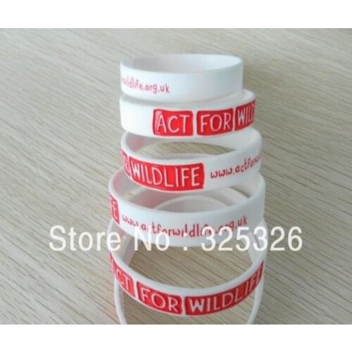 Custom white wristbands logo engrave/deboss solid silicone wristband bangles cheap discount personal rubber bracelet