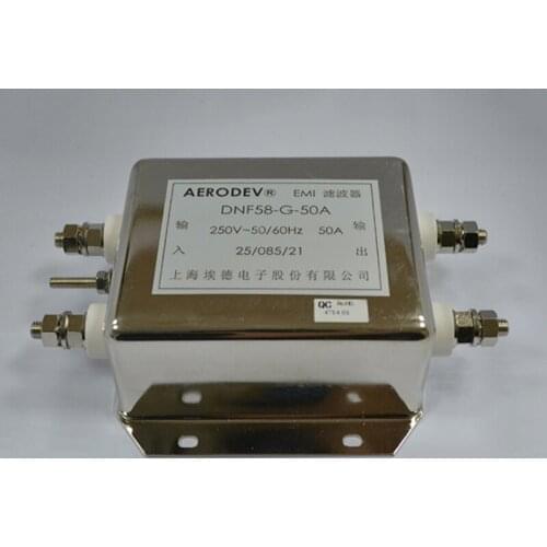 Aerodev Power Supply filter DNF58-G-50A Single Phase 50A EMI Filter 250V 50-60Hz for Power Supply UPS,etc