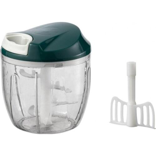 Garlic Grinding Chopper Manual Multifunction PP Powerful Hand Held Vegetable Chopper for Kitchen