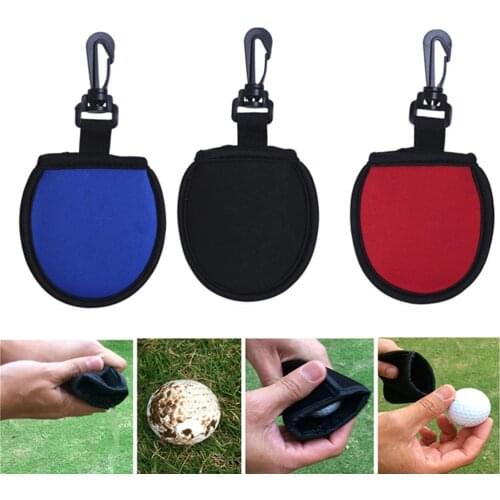 Vuil Vegen Pocket Met Clip Voor Golf Ballen Cleaning Tool Golf Pocket Cleaner Pouch Golfbal Cleaner Washer Pouch