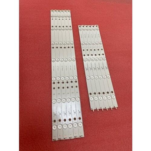 New 12 PCS/set LED backlight strip for 50put6400/60 50PUH6400 50PUF6061 500TT67 V2 500TT68 V2 CL-2K15-D2P5-500-D612-V1 R L