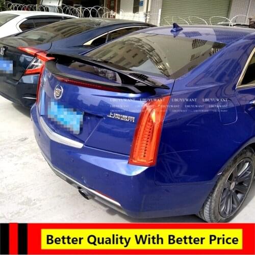 Car Lip Spoiler Universal For All Sedan Car ABS Plasitc Primer Color Rear Trunk Tail Wing For Cadillac ATS 2015-2019