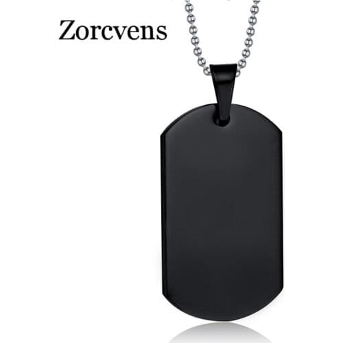 ZORCVENS Gold-Color Fashion Mens Titanium 316L Stainless Steel Necklaces Pendants for Man and Woman