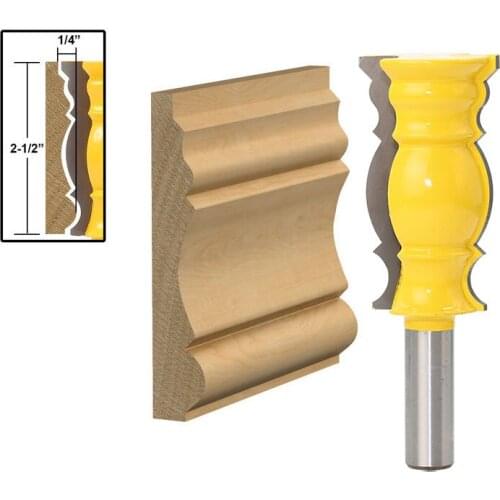 1PCS Bit Raised Panel Wood Milling Cutter Set Rail & Stile Woodworking Miter Handle High-grade Tower Knife Side Line Shank