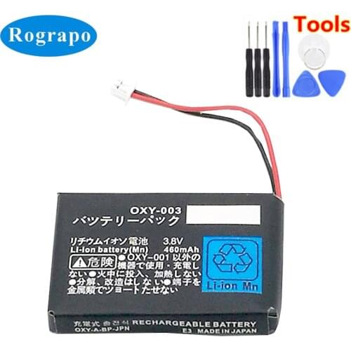 New 3.7V 650mAh OXY-003 Rechargeable Lithium-ion Battery Kit Pack For Nintendo GBM Game Boy Micro Batteries +tools