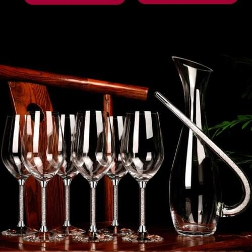 Crystal Red Wine Glass Set Decanter Goblet Cool Creative Household Wine Glass whiskey vodka tequila liquor