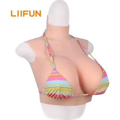 Silicone Huge Breast Form Realistic Fake Boob Cosplay Drag Queen Sissy Transgender Transvestite Men Crossdresser Shemal Costume
