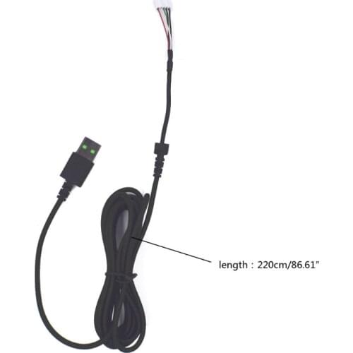 Durable Nylon Braided USB Mouse Cable for Razer Mamba Elite Gaming Mouse