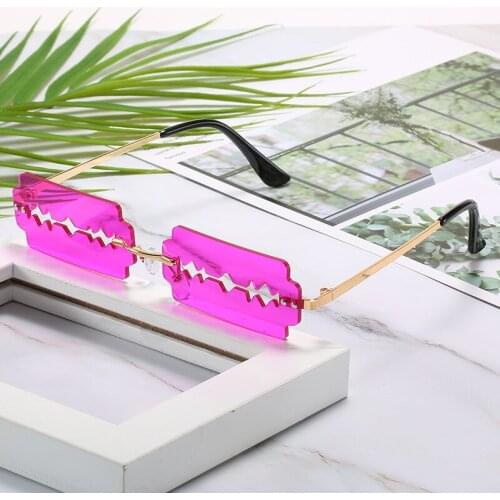 Rimless Sunglasses For Women Design Vintage Personality Hollow For Men Glasses Eyeglasses Sun Glasses For Men Eyewear CH3