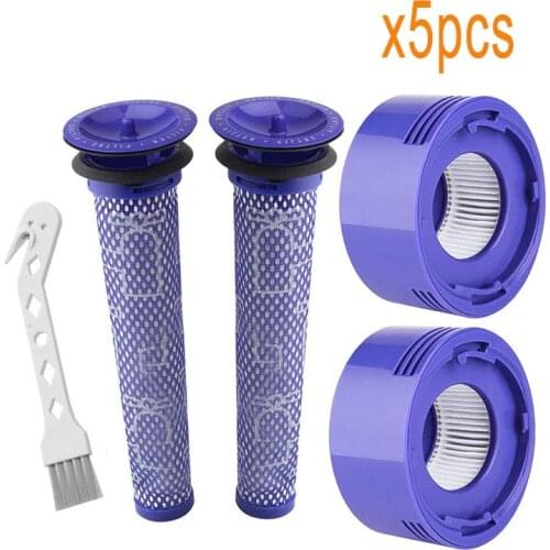 2 Pack Pre-Filters and 2 Pack HEPA Post-Filters Replacements Compatible Dyson V8 and V7 Cordless Vacuum Cleaners