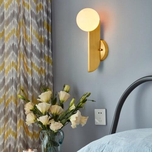 Loft bathroom light crystal corridor living room bedside luminaria de parede espelho