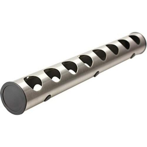 2018 Stainless Steel Bar Shape Design Wall Mounted Wine Rack Wine Bottles Shelf Holder (8 holes)