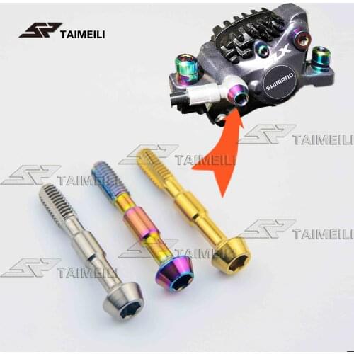 Titanium alloy screws shimano SLX XTR M785 M8000/9000 675 bicycle disc brake calipers screw hydraulic hose connection screw