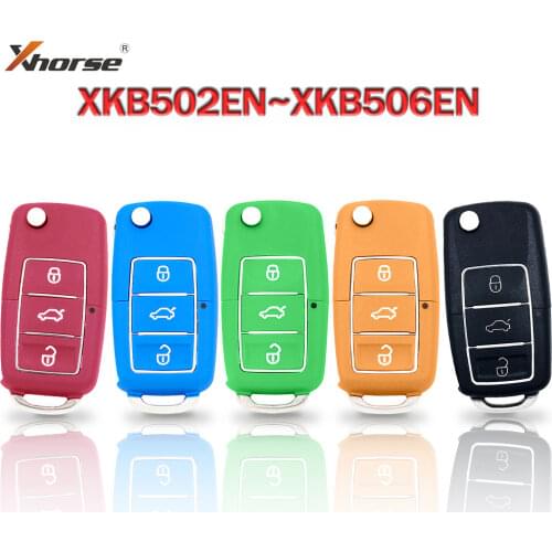 10pcs Xhorse Universal 3 Button Wire Remote Key for VW Volkswagen B5 Type VVDI2 MINI Programmer VVDI Key Tool XKB506