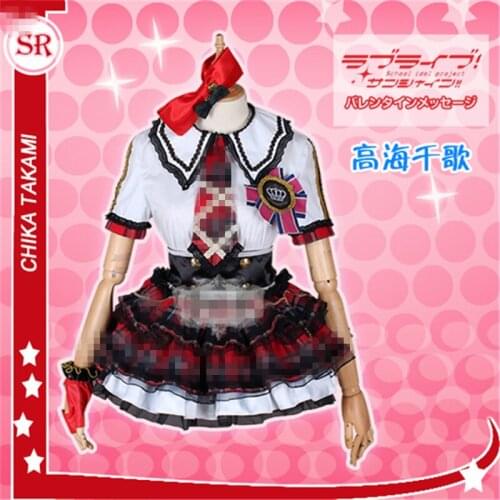 Japanese Anime Aqours love live Cyaron concert one list SNG Takami Chika Halloween Cosplay Costume white O