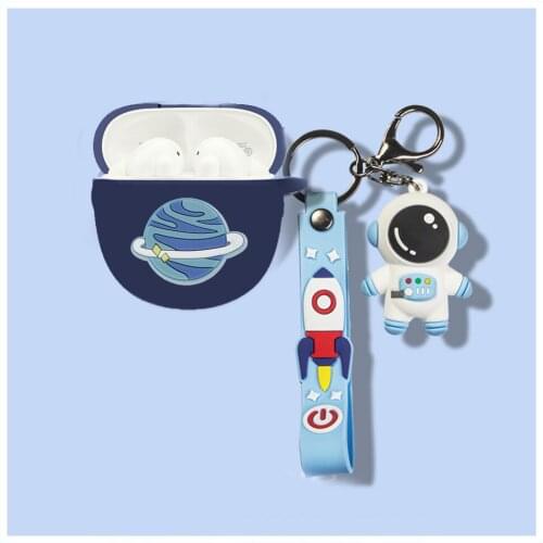 For Realme Buds Air Pro TWS Wireless Bluetooth Earphone Case Cartoon Spaceman Astronaut Protect Cover for Realme buds pro Coque