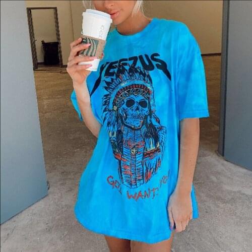 Letter Print Women T-shirt Summer Women T-shirt Funny Harajuku Graphic Tee Skull Shirt Fashion Short Sleeve O Neck Top Clothes